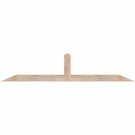 Ekena Millwork Portland Smooth Timber Gable Bracket, Douglas Fir, 72"W x 15"H x 3 1/2"D x 3 1/2"F, 5/12 Pitch GBW072X15X0404POR00SDF